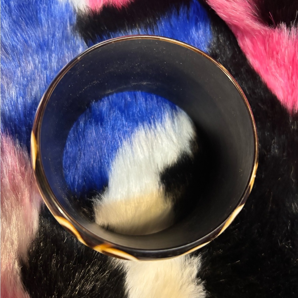 Brown And Cream Circle Pattern Bangle - image 2